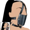 Bâillon Cuir BDSM Avec Gag-ball -Magasin De Jouets Sexuels baillon cuir bdsm avec gag ball 3