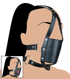 Bâillon Cuir BDSM Avec Gag-ball