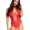 Body Ouvert En Dentelle Rouge - Leg Avenue -Magasin De Jouets Sexuels body