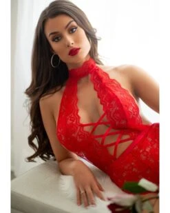 Body Ouvert En Dentelle Rouge - Leg Avenue 9 Body Ouvert En Dentelle Rouge - Leg Avenue -Magasin De Jouets Sexuels body 3