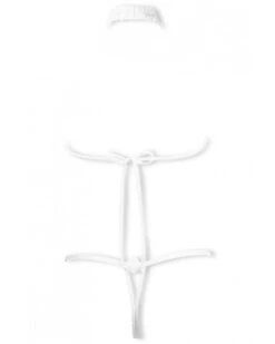 Body à Plumes Ouvert ‘Cachou’ - Les Éphémères By Luxxa -Magasin De Jouets Sexuels body a plumes ouvert cachou les ephemeres by luxxa 3