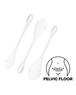 Satisfyer Boules Yoni Power 1 Blanches