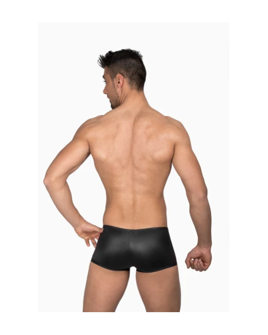 Boxer Anatomique Noir Brillant - Eros Veneziani 4 Boxer Anatomique Noir Brillant - Eros Veneziani – Image 2