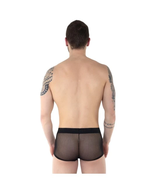 Boxer Push-Up Noir En Tulle Transparent – Eros Veneziani 4 Boxer Push-Up Noir En Tulle Transparent – Eros Veneziani – Image 2