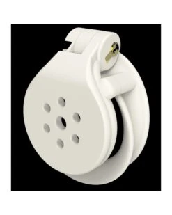 Cage De Chasteté Flat Zone 2.5cm Blanche