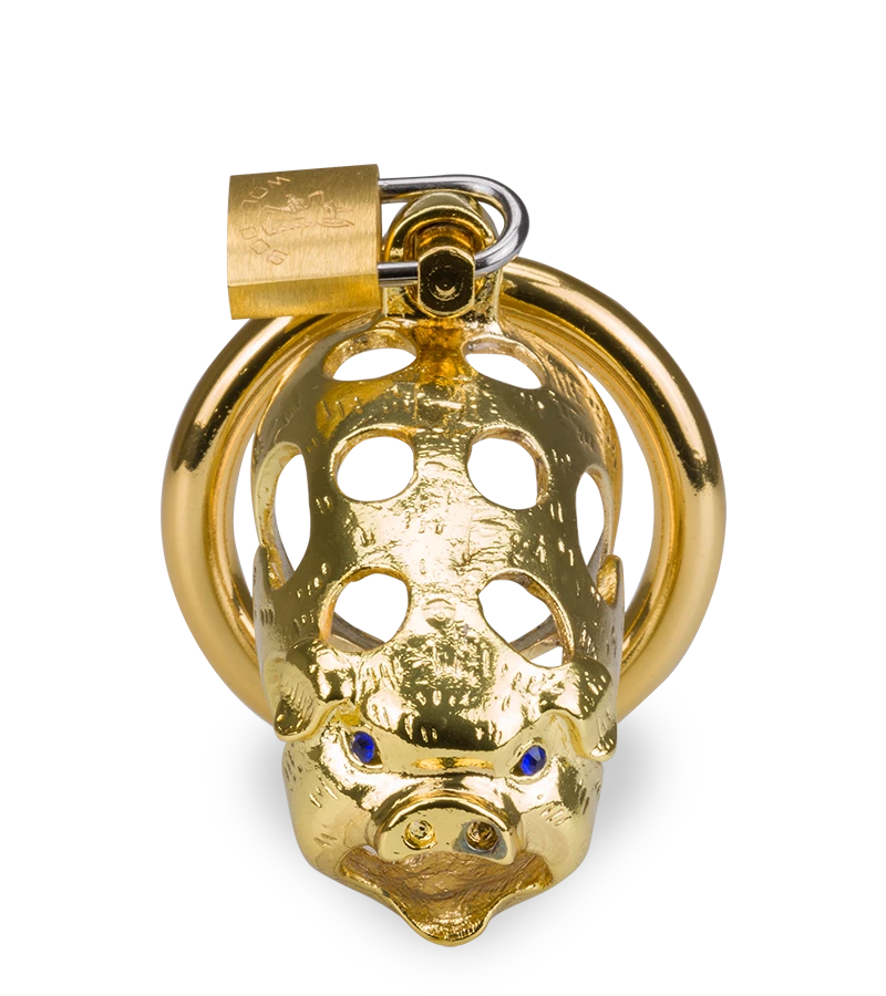 Cage De Chasteté Pénis Astrologie Chinoise Cochon Doré 5 Cage De Chasteté Pénis Astrologie Chinoise Cochon Doré – Image 3