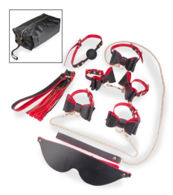 Coffret BDSM 7 Pièces Style Raffiné Et Trousse De Rangement