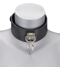 Collier BDSM Similicuir 1 Anneau + Laisse -Magasin De Jouets Sexuels collier bdsm similicuir 1 anneau laisse 4