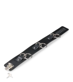 Collier Cuir BDSM 3 Anneaux + Laisse 12 Collier Cuir BDSM 3 Anneaux + Laisse -Magasin De Jouets Sexuels collier cuir bdsm 3 anneaux laisse 7