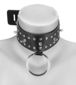 Collier SM à Pointes Et Cadenas -Magasin De Jouets Sexuels collier sm a pointes et cadenas 4