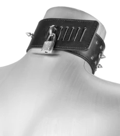 Collier SM à Pointes Et Cadenas -Magasin De Jouets Sexuels collier sm a pointes et cadenas 5