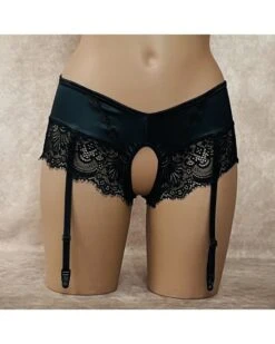 Culotte Ouverte Avec Jarretelles Amovibles - Collection Exclusive Paradise Boutik