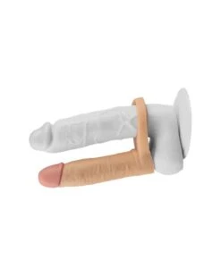Double Gode Cockring - 12.5 X 2.9 Cm Flesh