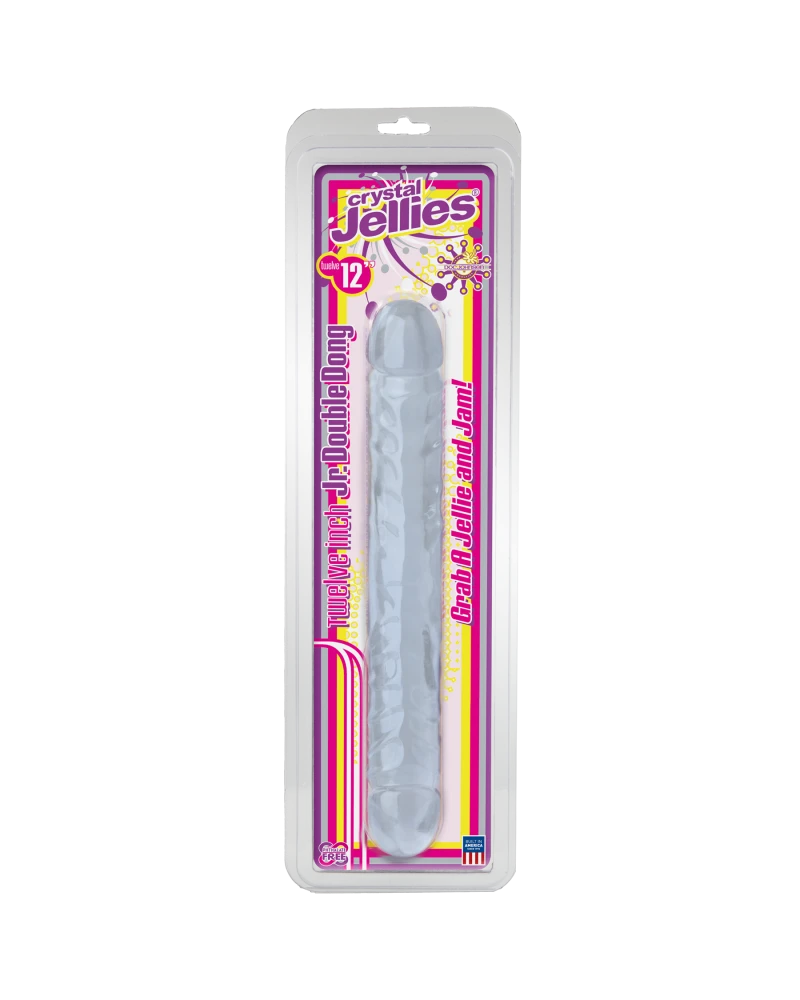 Double Gode Jelly Clear 29 X 3.7cm 4 Double Gode Jelly Clear 29 X 3.7cm – Image 2