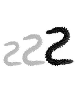 Double Gode Scolop L 60 X 5cm Noir