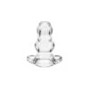 Perfect Fit Double Tunnel Plug Transparent Large 12 X 7 Cm -Magasin De Jouets Sexuels double tunnel plug transparent large 12 x 7 cm
