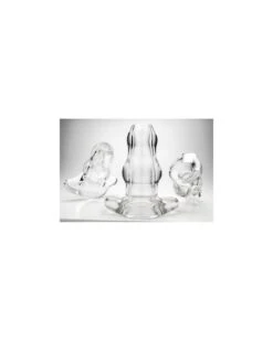 Perfect Fit Double Tunnel Plug Transparent Large 12 X 7 Cm -Magasin De Jouets Sexuels double tunnel plug transparent large 12 x 7 cm 2