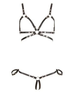Ensemble Bondage Soutien-gorge Et String Nus - Cottelli Collection -Magasin De Jouets Sexuels ensemble bondage soutien gorge et string nus cottelli collection 4