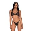 Ensemble Soutien-Gorge Et Culotte En Dentelle Et Paillettes - Obsessive -Magasin De Jouets Sexuels ensemble soutien gorge et culotte en dentelle et paillettes obsessive