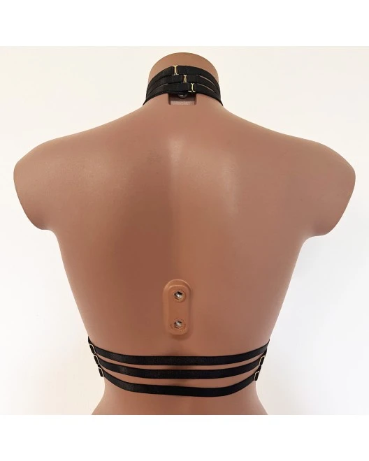 Ensemble Top Harnais Et Collier Ras-De-Cou En Brides Extensibles 4 Ensemble Top Harnais Et Collier Ras-De-Cou En Brides Extensibles â Image 2