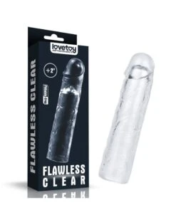Gaine De Pénis Flawless 19 X 4cm Transparente -Magasin De Jouets Sexuels gaine de penis flawless 19 x 4cm transparente 10