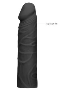 Gaine De Pénis Realrock 17 X 4cm Noire -Magasin De Jouets Sexuels gaine de penis realrock 17 x 4cm noire 2