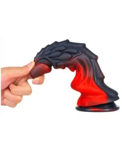 Gode Dragon Zomay 18 X 6cm Noir-Rouge -Magasin De Jouets Sexuels gode dragon zomay 18 x 6cm noir rouge 3