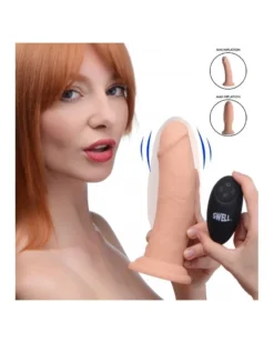 Gode Gonflable Et Vibrant SWELL 16 X 5.5cm -Magasin De Jouets Sexuels gode gonflable et vibrant swell 16 x 55cm 1