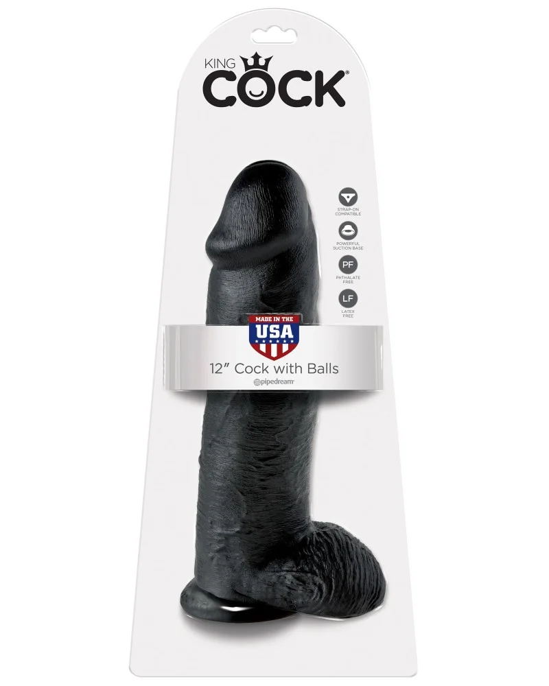 Gode King Cock 27 X 8 Cm Noir 4 Gode King Cock 27 X 8 Cm Noir – Image 2