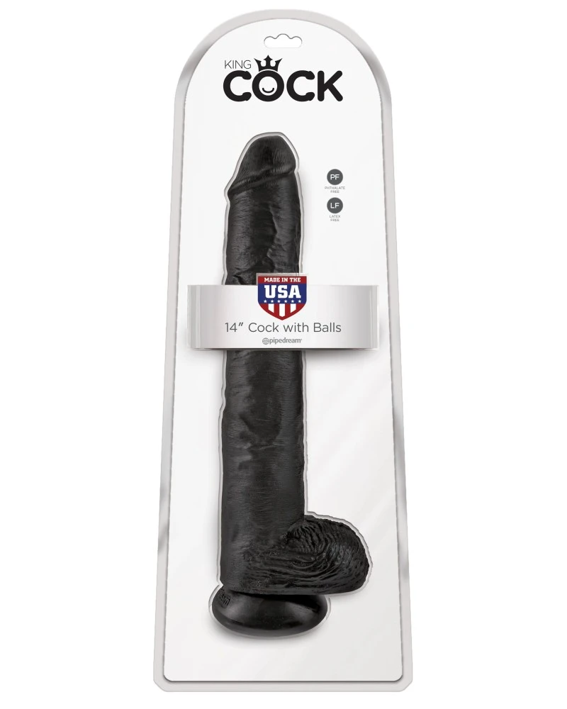 Gode King Cock 30 X 6cm Noir 4 Gode King Cock 30 X 6cm Noir – Image 2