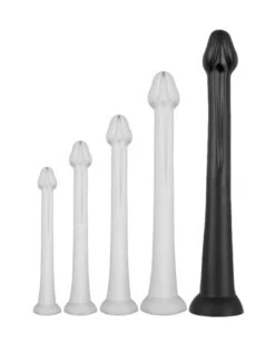 Gode Long Whale Dildo XXL 55 X 7.5cm - Pointe 6.3cm Noir