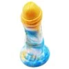 Gode Nox 18 X 6cm Doré-Bleu -Magasin De Jouets Sexuels gode nox 18 x 6cm dore bleu