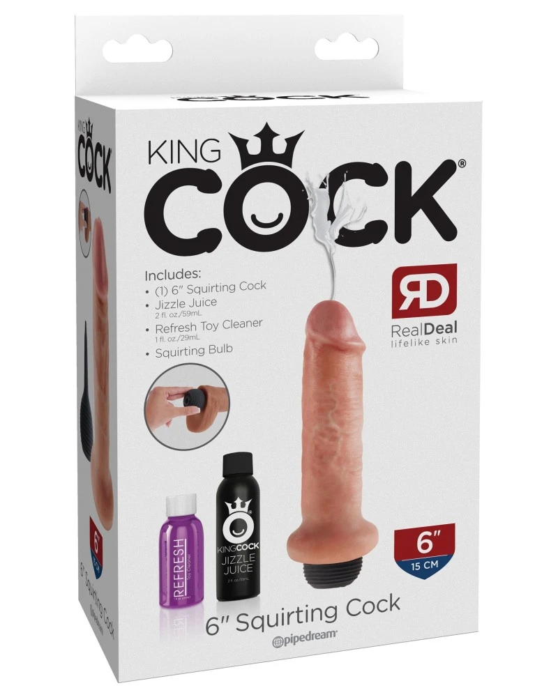 Gode Qui éjacule Squirting King Cock 16 X 4.4cm 4 Gode Qui éjacule Squirting King Cock 16 X 4.4cm – Image 2
