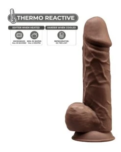 Gode Silexd Modèle 4 - 8.5" - 16 X 5cm Marron -Magasin De Jouets Sexuels gode silexd modele 4 85 16 x 5cm marron 2