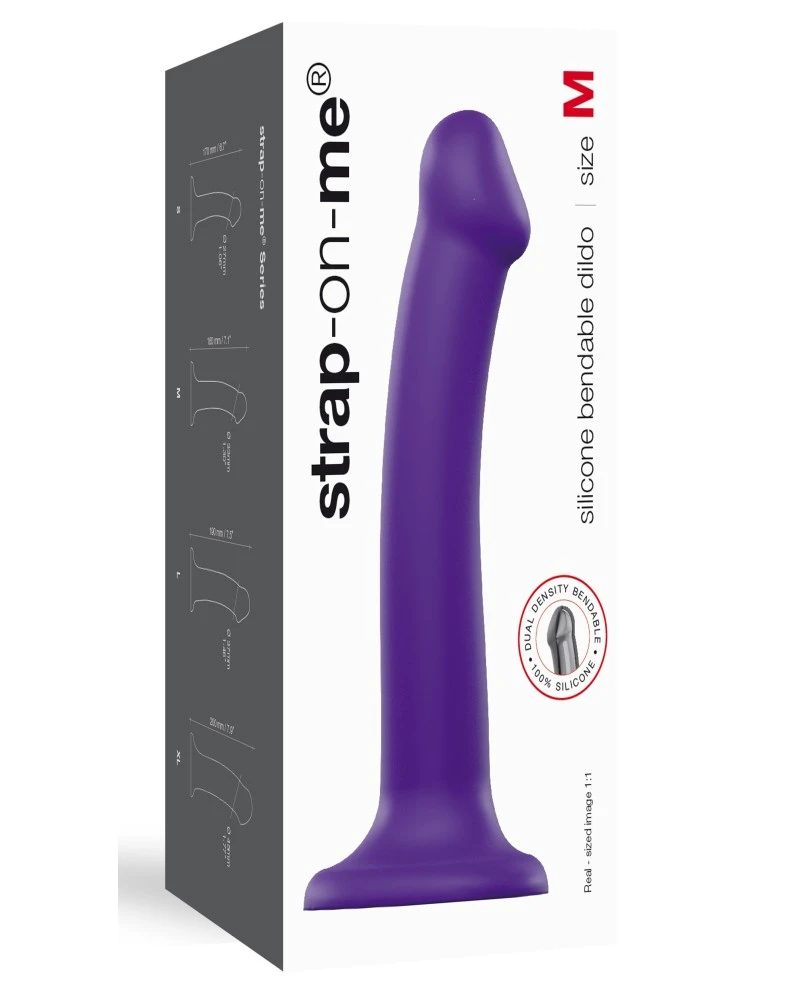 Gode Strap-On-Me Bendable M 16 X 4 Cm Violet 4 Gode Strap-On-Me Bendable M 16 X 4 Cm Violet – Image 2