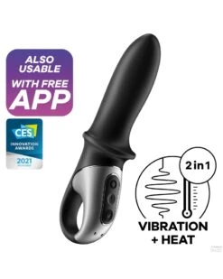 Gode Vibrant Avec Poignée Hot Passion Satisfyer 9 X 3.5cm -Magasin De Jouets Sexuels gode vibrant avec poignee hot passion satisfyer 9 x 35cm 4