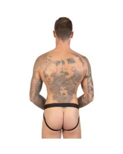 Jockstrap Tulle Transparent Motifs Géométriques - Eros Veneziani -Magasin De Jouets Sexuels jockstrap tulle transparent motifs geometriques eros veneziani 1