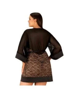 Kimono En Tulle Imprimé Léopard ‘Allunes’ – Obsessive -Magasin De Jouets Sexuels kimono en tulle imprime leopard allunes obsessive 3