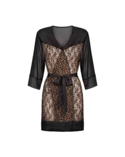 Kimono En Tulle Imprimé Léopard ‘Allunes’ – Obsessive -Magasin De Jouets Sexuels kimono en tulle imprime leopard allunes obsessive 4