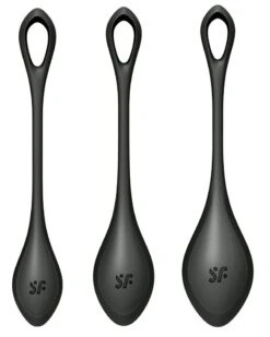 Satisfyer Kit D'entraînement Boules De Geisha YONI POWER 2 Noir -Magasin De Jouets Sexuels kit d entrainement boules de geisha yoni power 2 noir 4