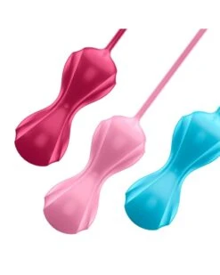 Satisfyer Kit De 3 Boules De Geisha - 3.4 Cm -Magasin De Jouets Sexuels kit de 3 boules de geisha 34 cm 5