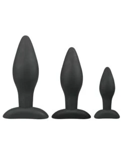Kit De 3 Plugs Silicone Rocket Noirs