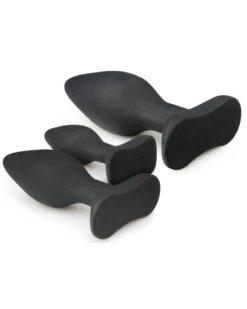 Kit De 3 Plugs Silicone Rocket Noirs -Magasin De Jouets Sexuels kit de 3 plugs silicone rocket noirs 3