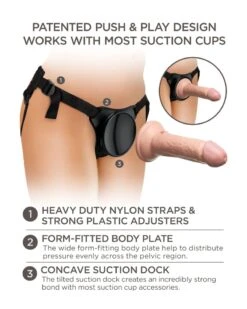 King Cock Kit Gode-ceinture Body Dock Beginners 16 X 4cm -Magasin De Jouets Sexuels kit gode ceinture body dock beginners 16 x 4cm 8