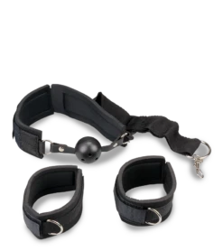 Kit Soumission Gag Ball Et Menottes -Magasin De Jouets Sexuels kit soumission gag ball et menottes 5