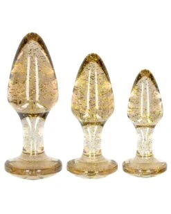 Ouch! Lot De 3 Plugs Glitter Or