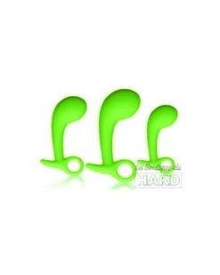 Lot De 3 Plugs Prostatiques Phosphorescents Glow Silicone