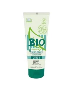 HOT Lubrifiant & Gel De Massage Base Eau Bio - 200 Ml