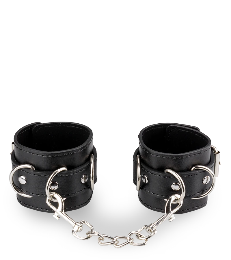 Menottes Poignets Similicuir 3 Anneaux 4 Menottes Poignets Similicuir 3 Anneaux – Image 2