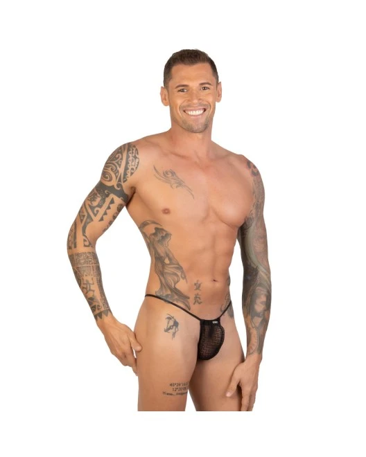 Mini String Tulle Transparent Motifs Géométriques - Eros Veneziani 3 Mini String Tulle Transparent Motifs Géométriques - Eros Veneziani